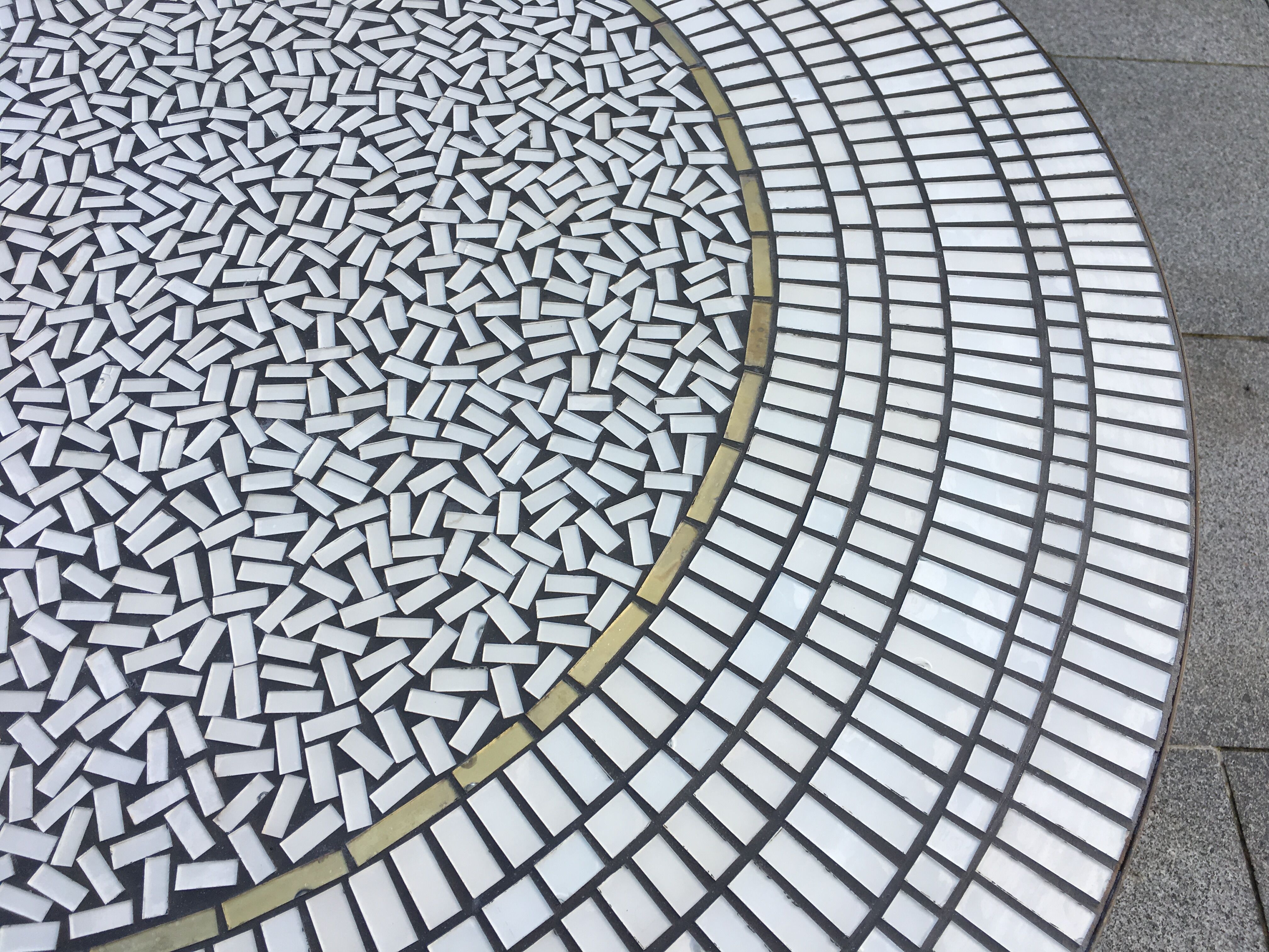 Berthold Muller mosaic coffee table, 1950s