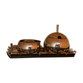 Sugar bowl and milk pot in stainless steel, Italian design Alessandro Mendini for Alessi, 2001