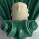 Ceramic shell wall light
