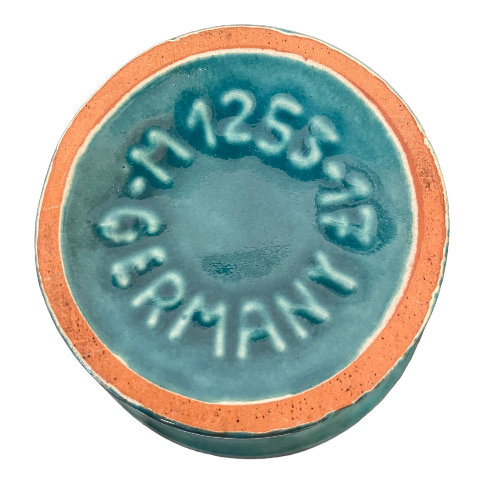 Vase bleu en terre cuite vernissée Germany ref 360.020