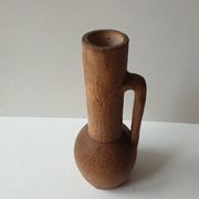 Terracotta vase height 24cm signed PC (signature to be identified)