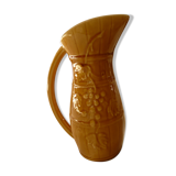 Pichet carafe en céramique barbotine sarreguemines  1/2l