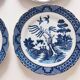 Set of 6 English porcelain dessert plates