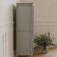 Re-enchanted vintage wardrobe in grey-green.