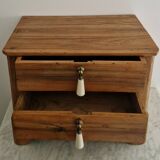 Rustic master piece of furniture, bedside table, late 19th century