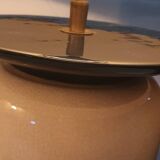 Set 2 lampes de table vintage Français Chatain 68 cm bleu