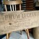 Ancienne caisse en bois « Rhum Luceta »