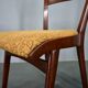 Chaises de salle à manger vintage en noyer par Mier Topolcany, Tchécoslovaquie, années 1960, ensemble de 4.