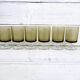 6 Old Luminarc Smoked Foot Glasses H11.5 cm