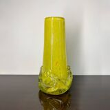 Vase Murano jaune années 60