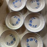 Set of 6 flowered dessert plates