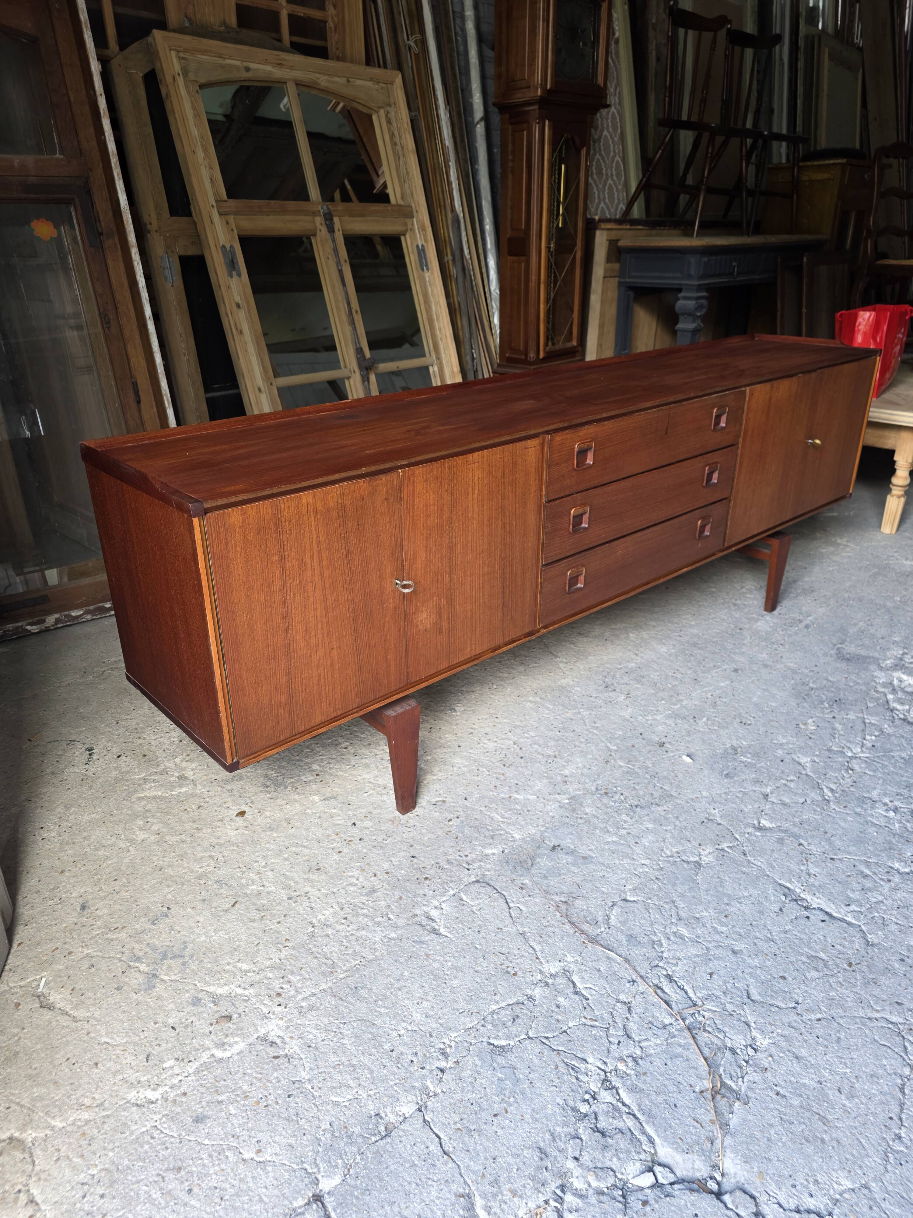 Scandinavian teak sideboard from the 1960s.