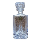 Carafe à whisky en cristal taillé à la main vintage