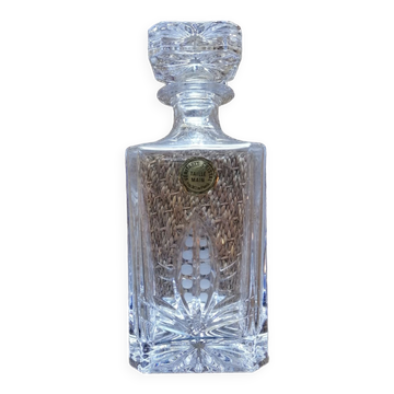 Carafe à whisky en cristal taillé à la main vintage