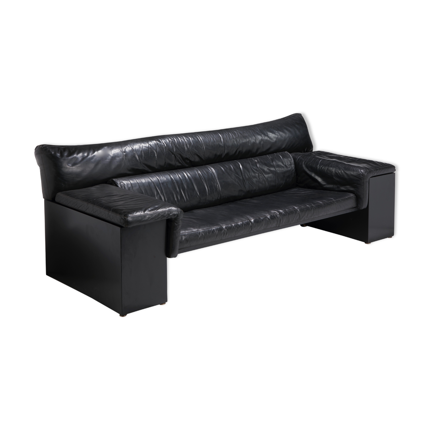 Sofa 3 places of Cini Boeri to model Knoll "Brigadier" 1970