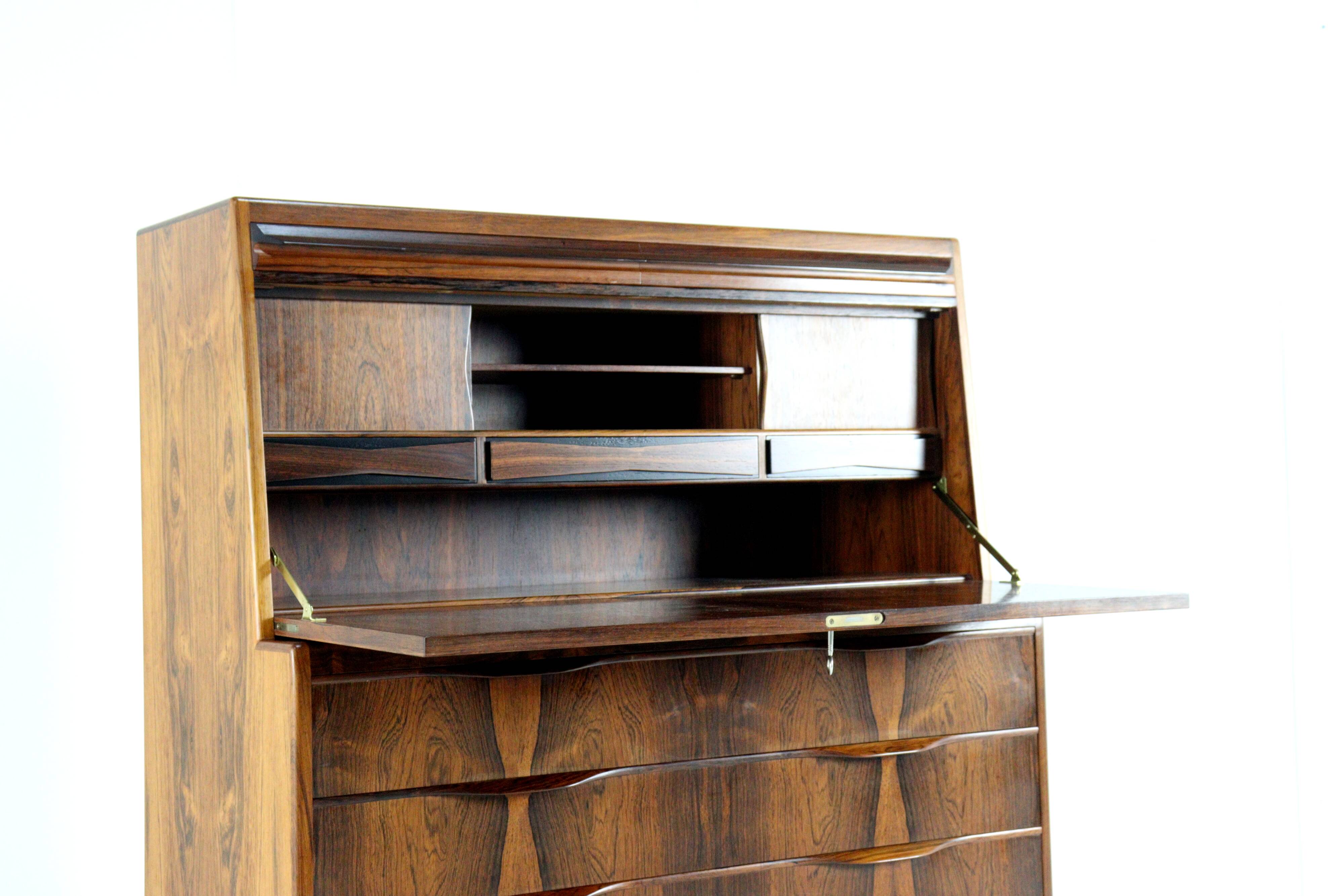 Secretary Erling Torvits for Klim furniture factory in rosewood.