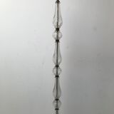 Glass lamp foot and wrought iron