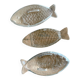 Raviers en verre transparent en forme de poisson