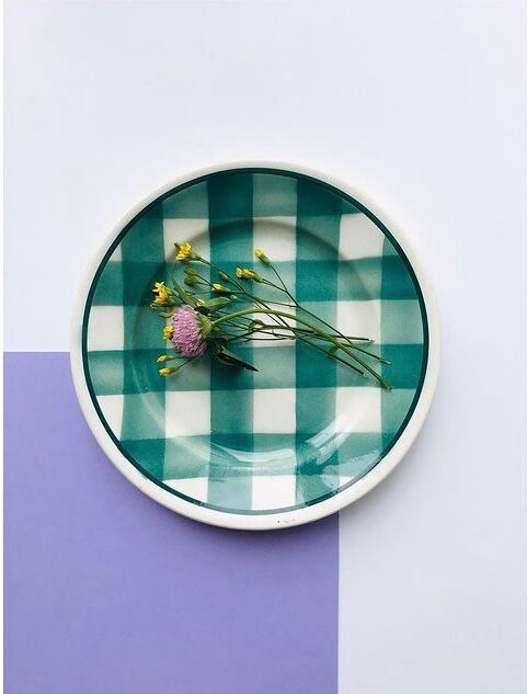 10 hollow plates with green checkered FN of givors