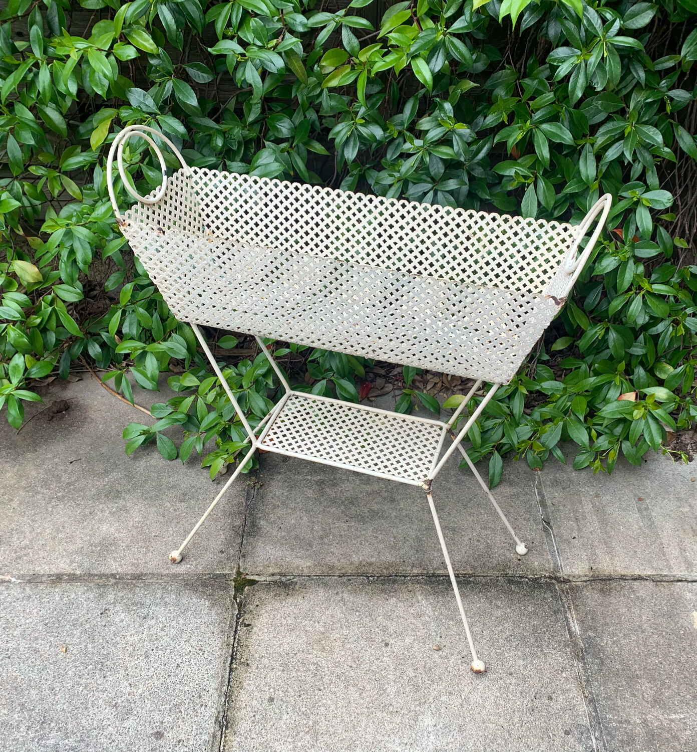 Perforated metal planter