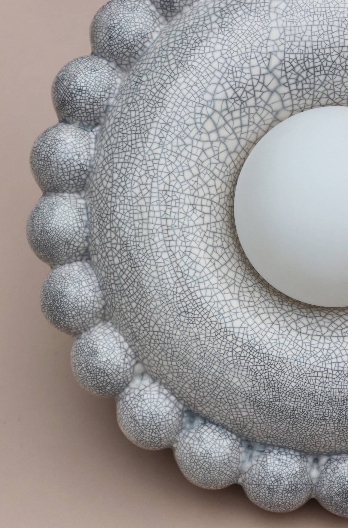 Luna Tall Raku Wall Lamp