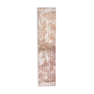 Tapis coureur turc floral fait à la main 311x69