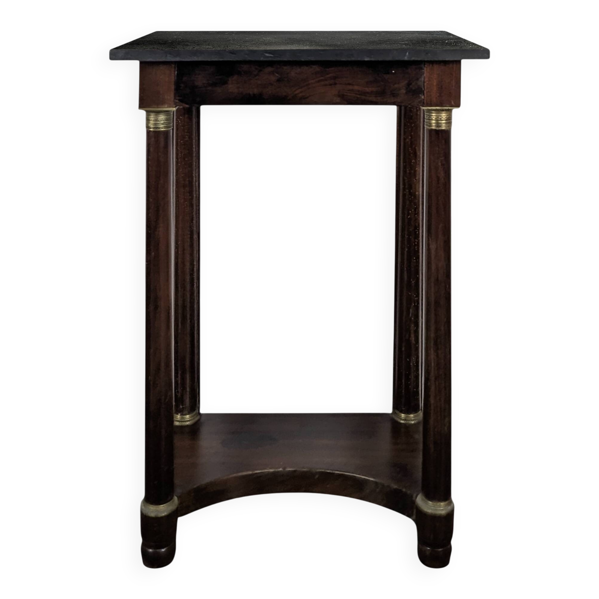 Empire-style console in mahogany