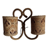Large rope wall lamp
