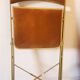 Série de 4 chaises pliantes Chaisor en velours moutarde