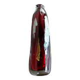 Contemporary art glassware, master glassmaker John A Slatcher. Gold & silver inclusion