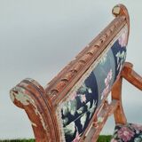 Fauteuil de style Louis Xvi ancien 1900s tissus Fleuris