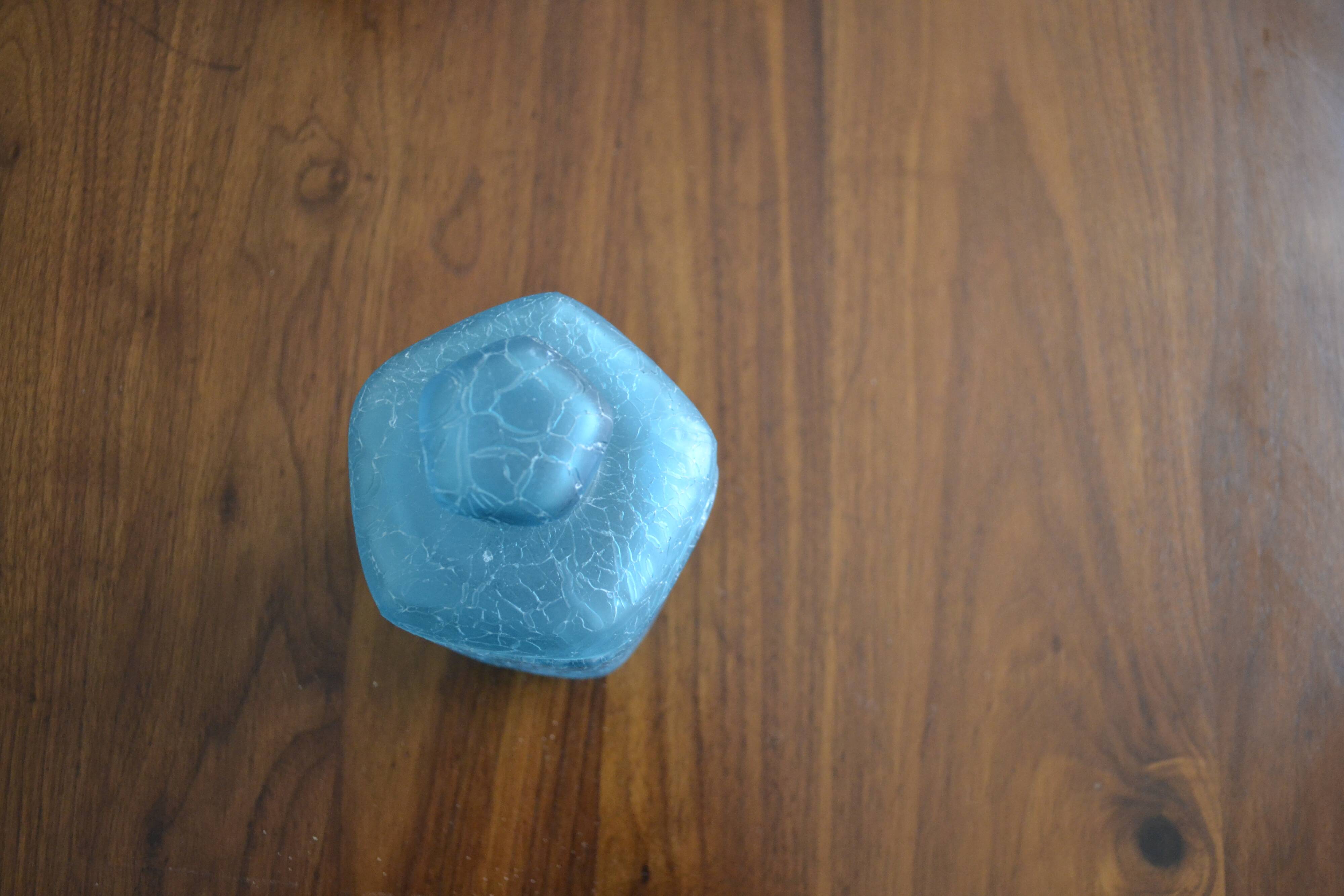 Bocal  à couvercle bleu turquoise