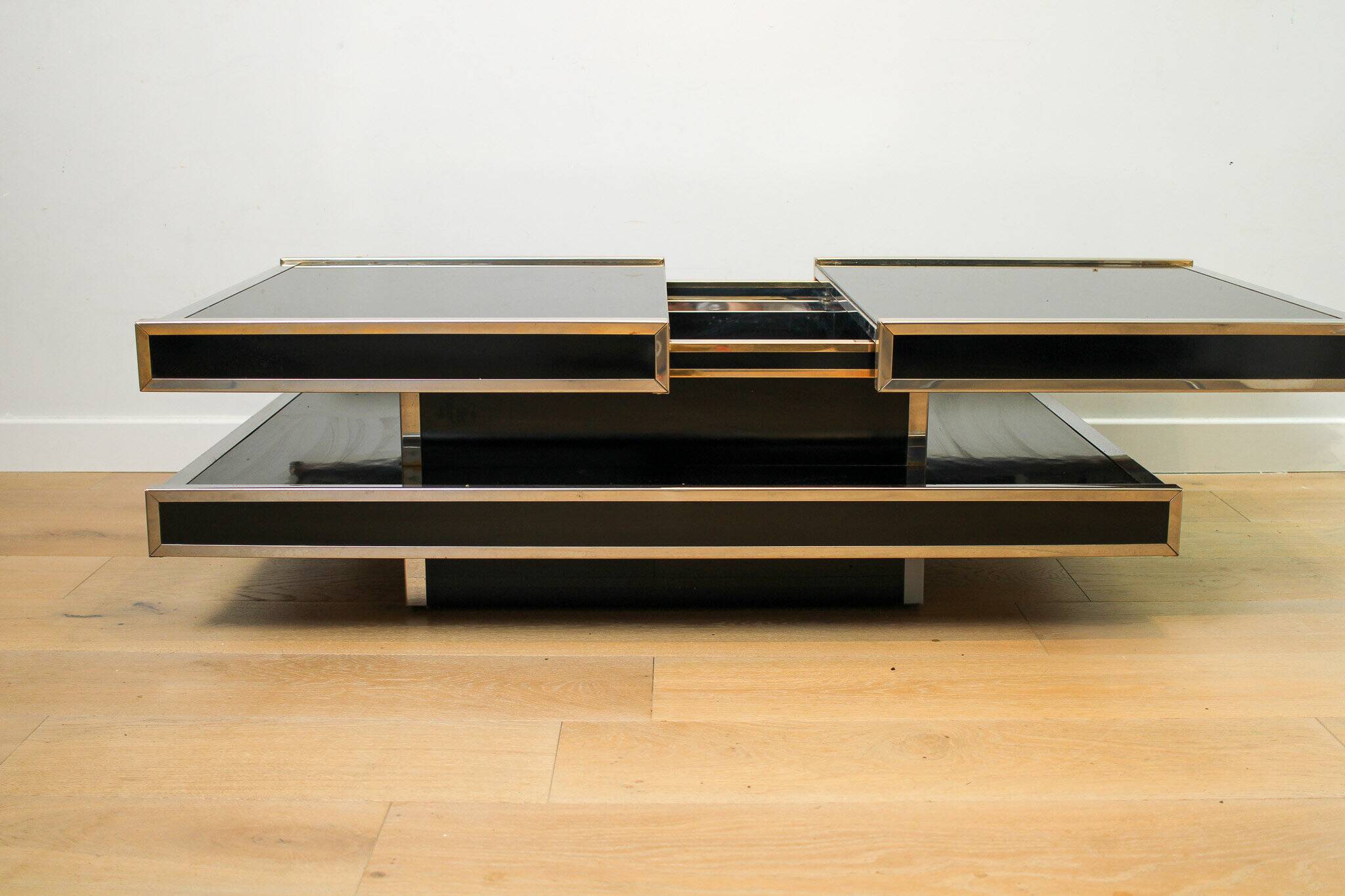 A vintage mid-century Willy Rizzo coffee table for Mario Sabot