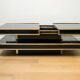 A vintage mid-century Willy Rizzo coffee table for Mario Sabot
