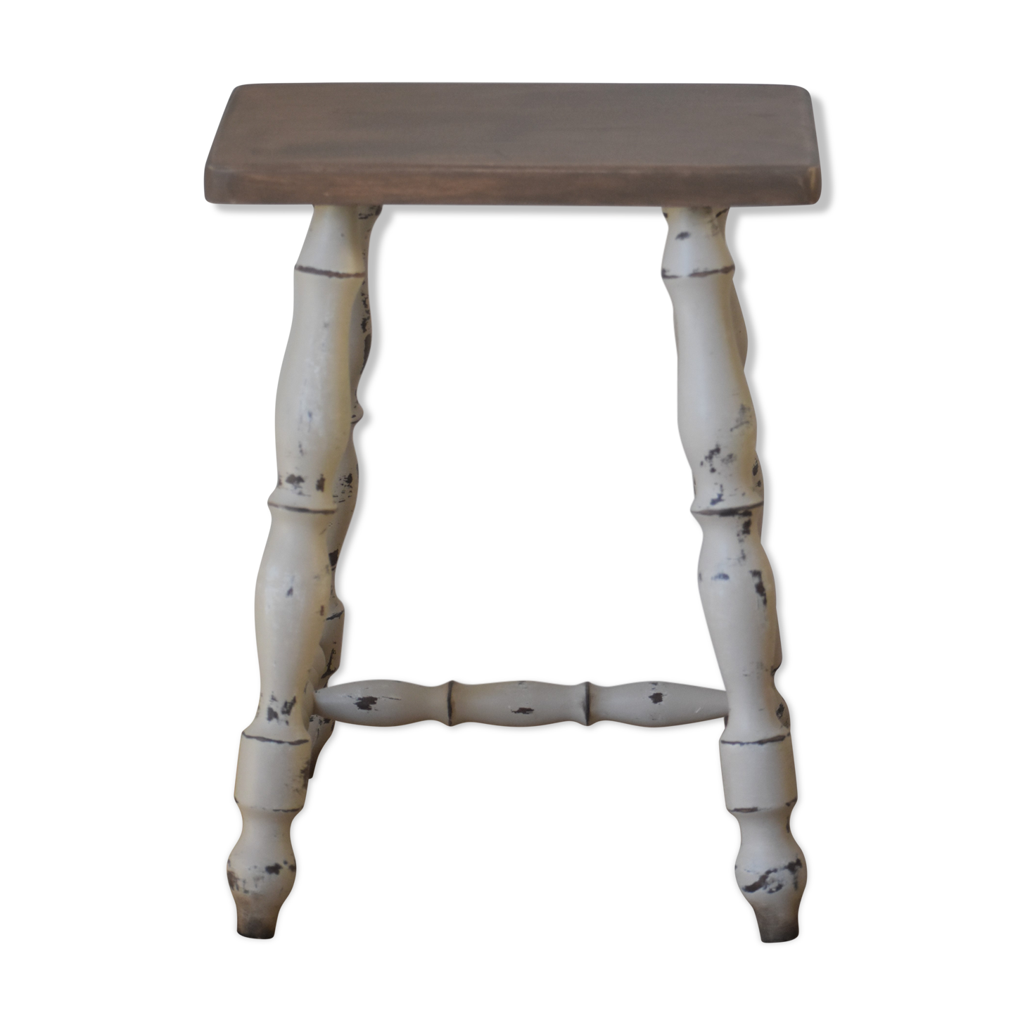 Rustic oak tabouret