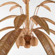Grand lustre « cocotier » « palmier » en rotin