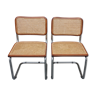 Pair of chairs B 32 Marcel Breuer Walnut color