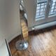 Space age standing mirror