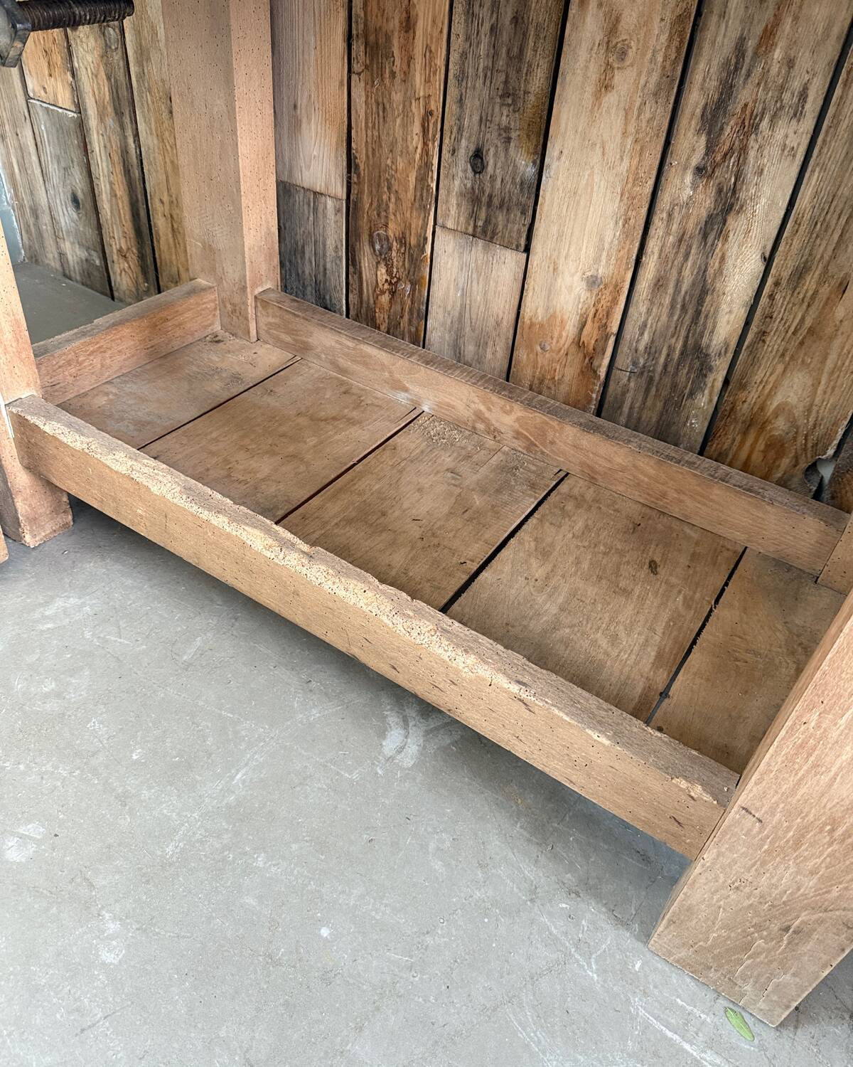 Renovated old workbench