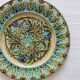 Flat plate in slurry decorated with acanthus leaves, late nineteenth