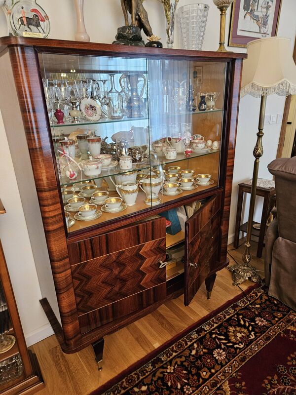 Meuble Vitrine  en palissandre