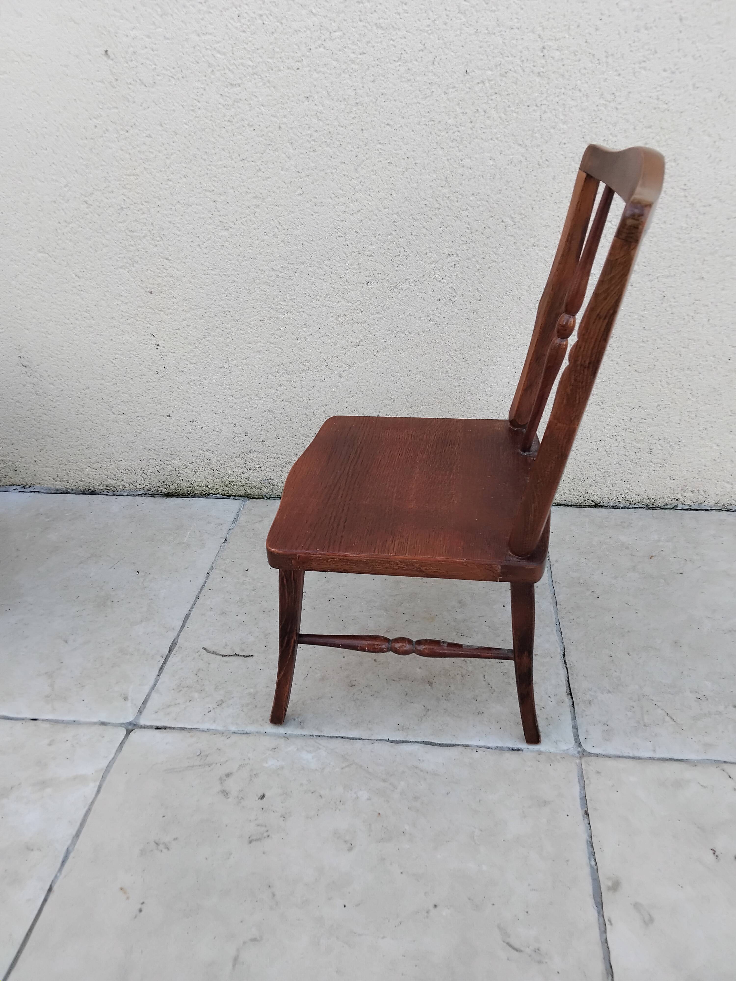 Small vintage wooden children's chair