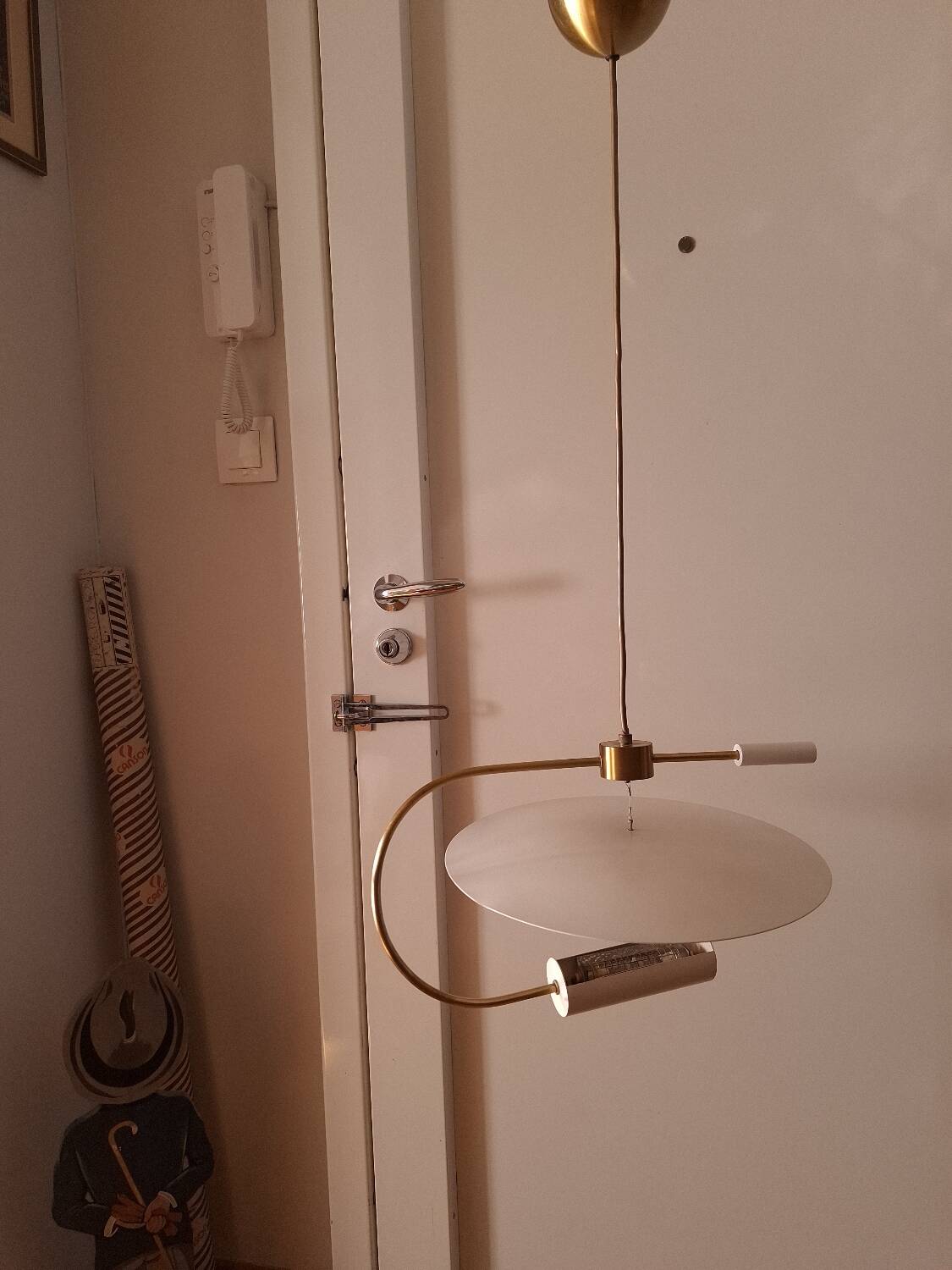 80'S pendant light house Lucien Gau