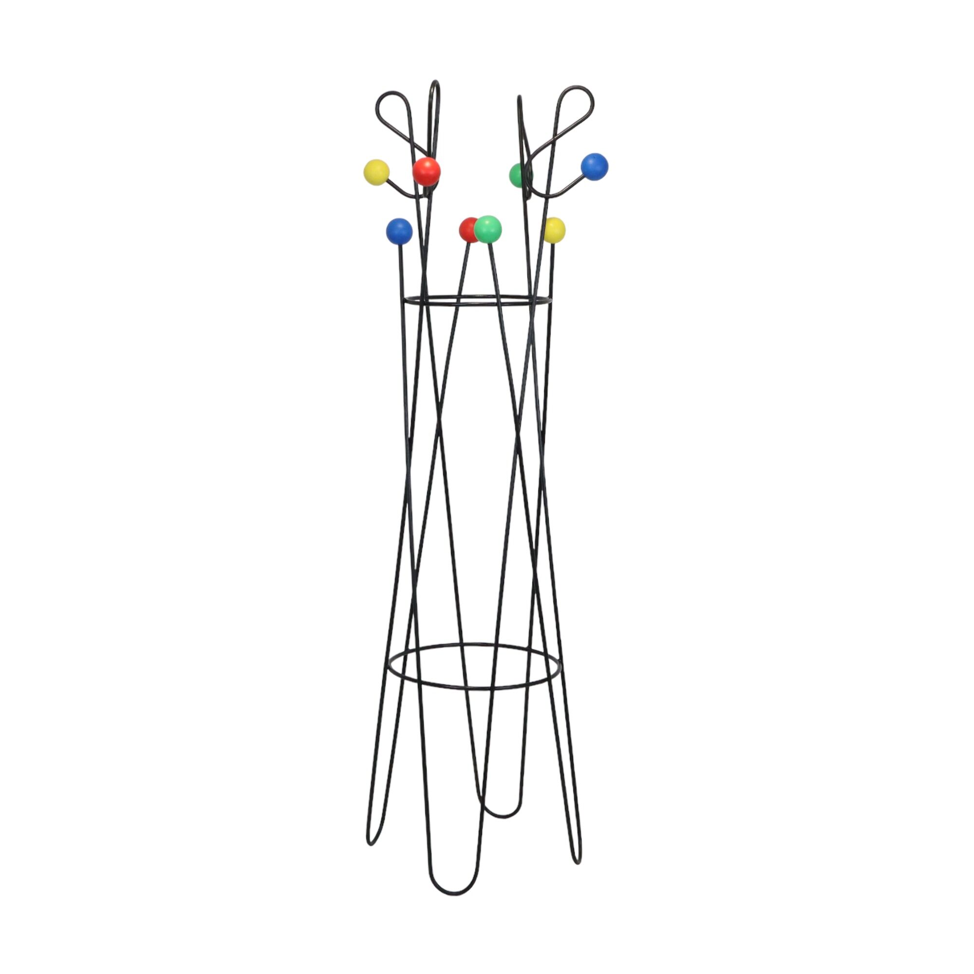 Vintage xl standing coat rack