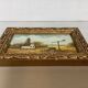 Small landscape painting oil on hardboard
