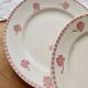 4 flat plates red earthenware Lunéville "Lucien"