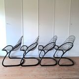 4 Sabrina chairs by Gastone Rinaldi for Thema