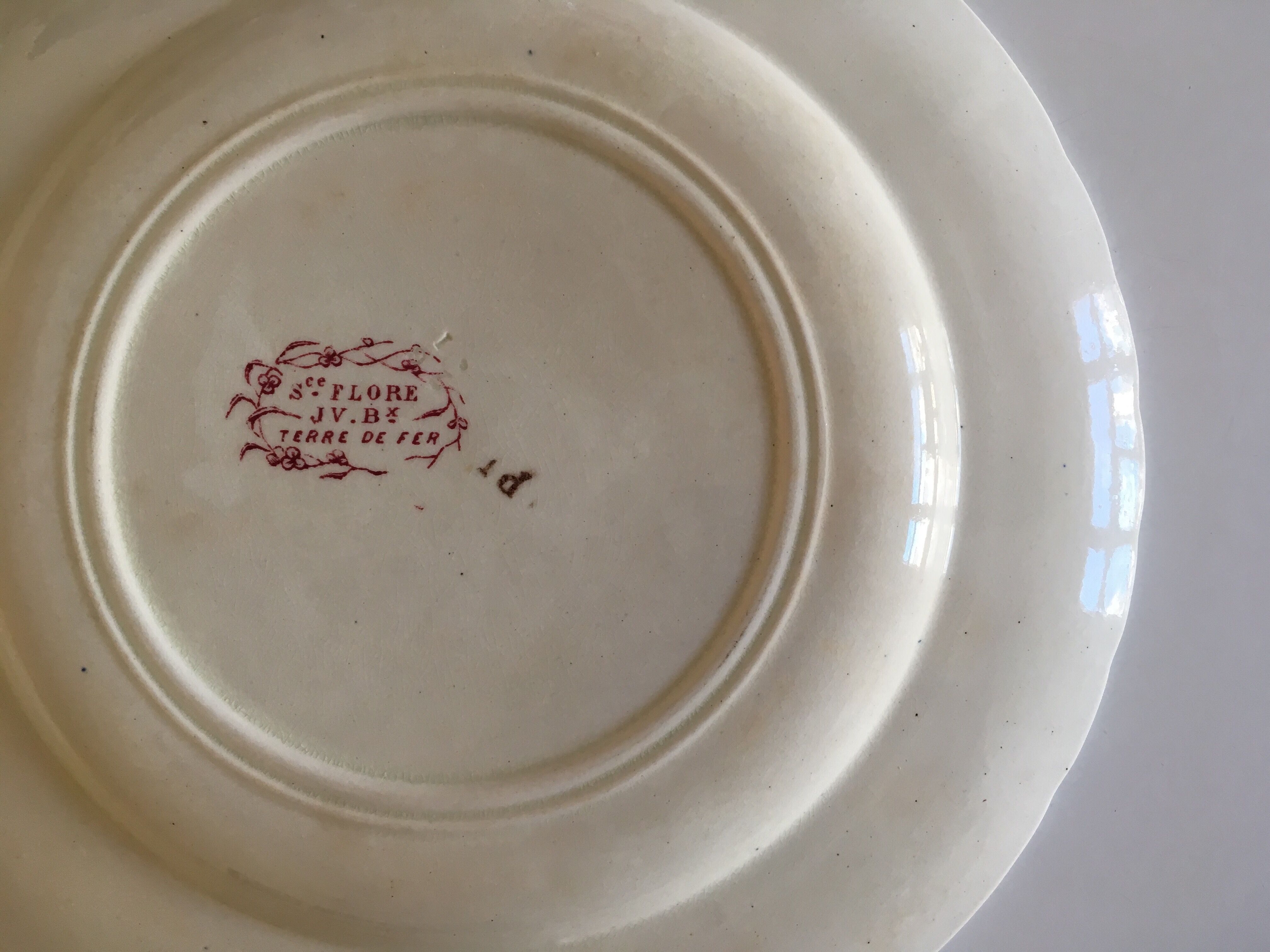 Flat plates J Vieillard Bordeaux, 1850