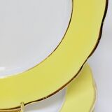 7 Vintage KG Lunéville Plates Jonquille Model Diameter 19.5 Cm