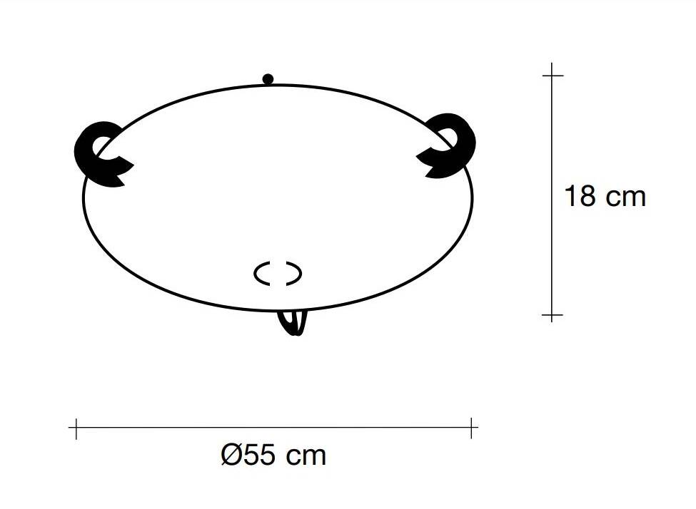 "Solune" ceiling light by Jean-François Crochet for Terzani